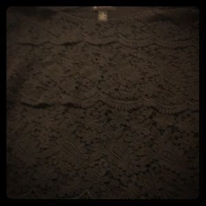 Cotton guipure tee shirt